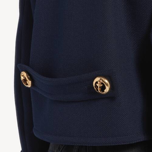 cropped peacoat