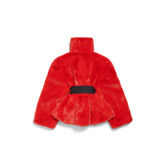 wrap animal-free fur コート