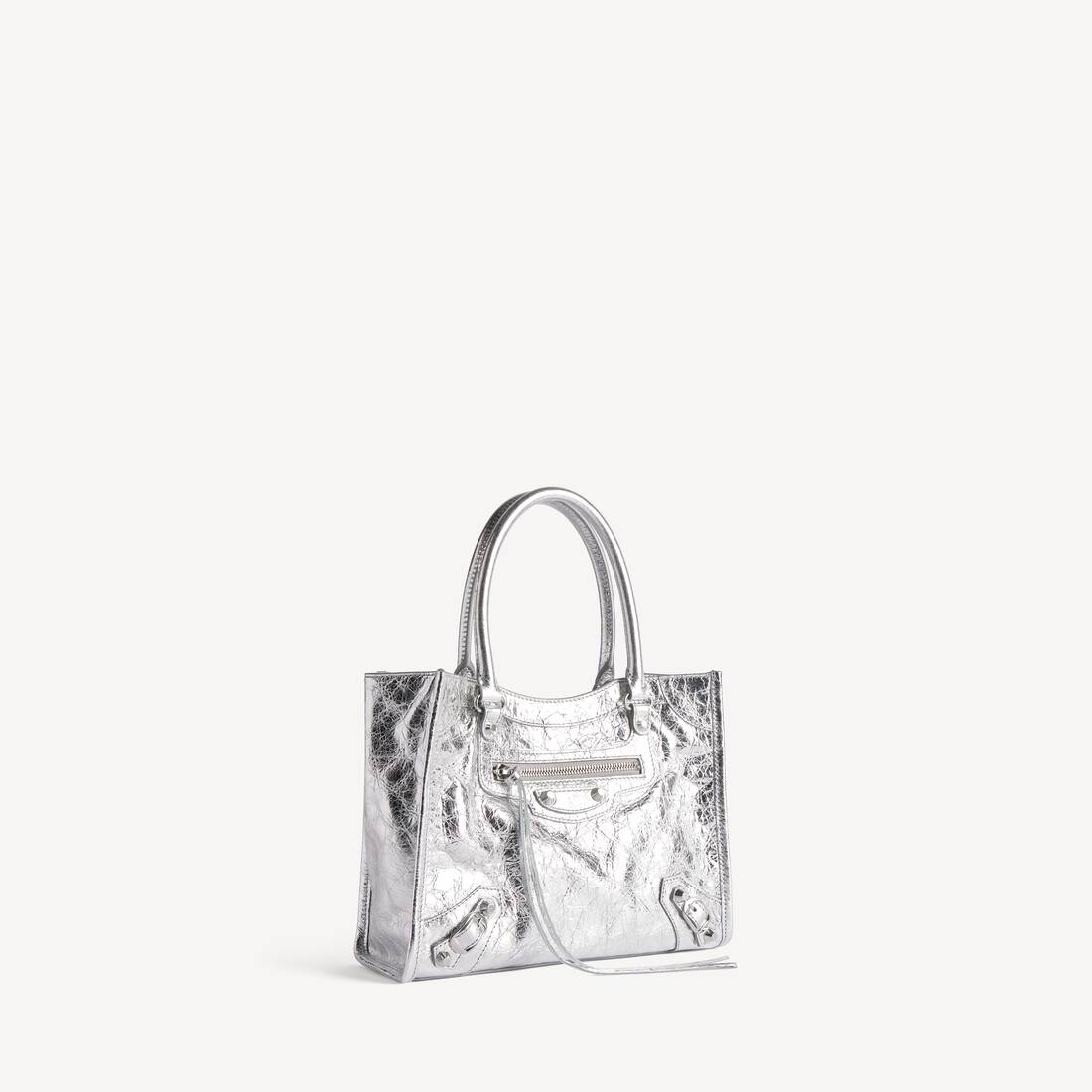 Women's Le City Tote Bag Mini in Silver | Balenciaga Netherlands EN - Image 2