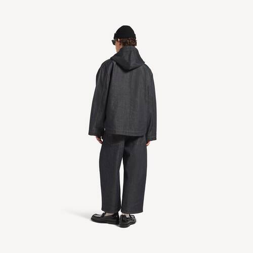giacca denim con cappuccio
