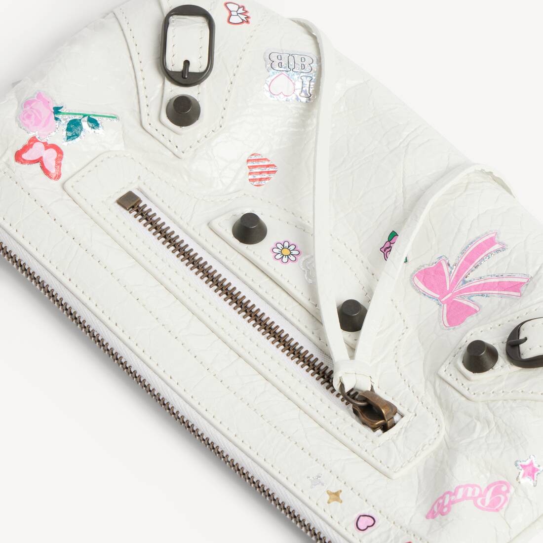 Women's Le City Pouch On Strap in White/multicolor | Balenciaga United Kingdom EN - Image 6