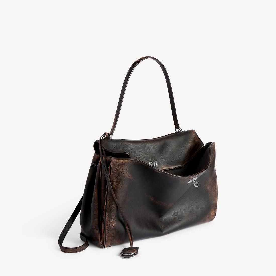 Men's Rodeo Handbag Large in Brown | Balenciaga Canada EN - Image 2