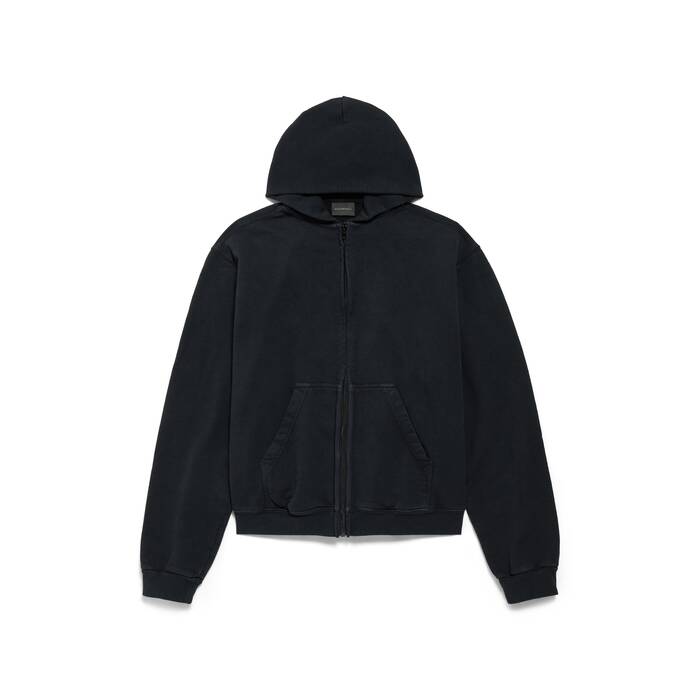 bow zip-up hoodie regular fit