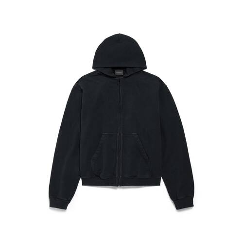 bow zip-up hoodie regular fit