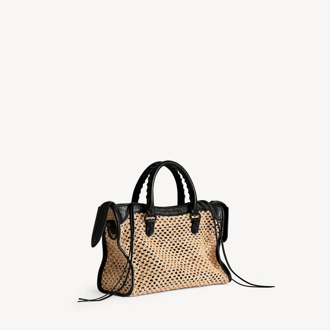 Women's Le City Bag Small in Natural/black | Balenciaga Greece EN - Image 3
