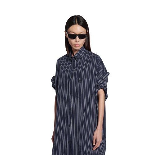 tucked sleeve shirt dress