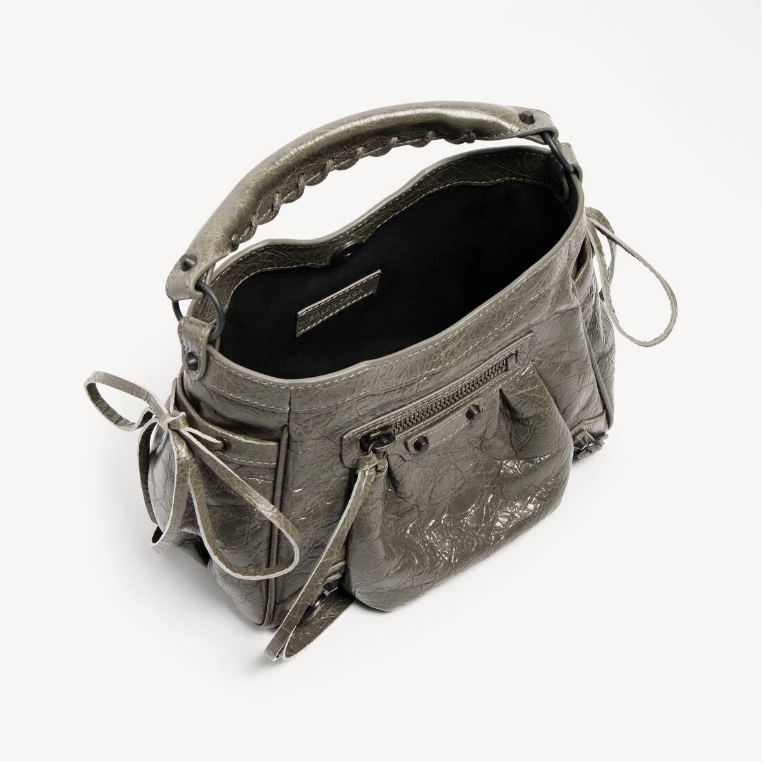 Bolso Cubo Le City Nano para Mujer en Verde Militar | Balenciaga Espa&ntilde;a ES - Image 5