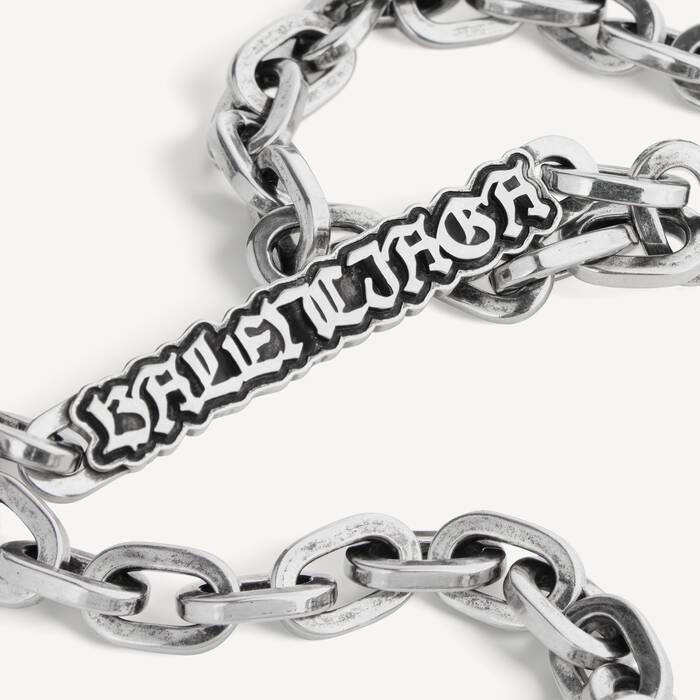Goth Gourmette Halskette f&uuml;r Herren in Altsilber - Herren | Balenciaga Deutschland DE - Image 2
