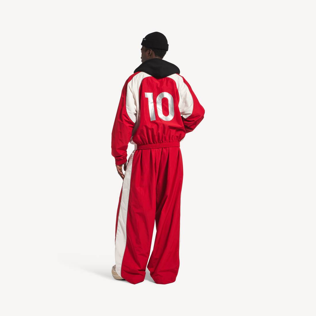 Men's Soccer Tracksuit Jacket in Lipstick Red | Balenciaga United Kingdom EN - Image 4