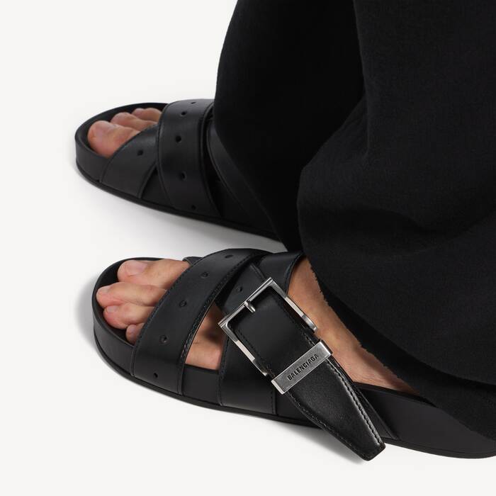 Men's Belt Mule in Black - Men | Balenciaga Netherlands EN - Image 3