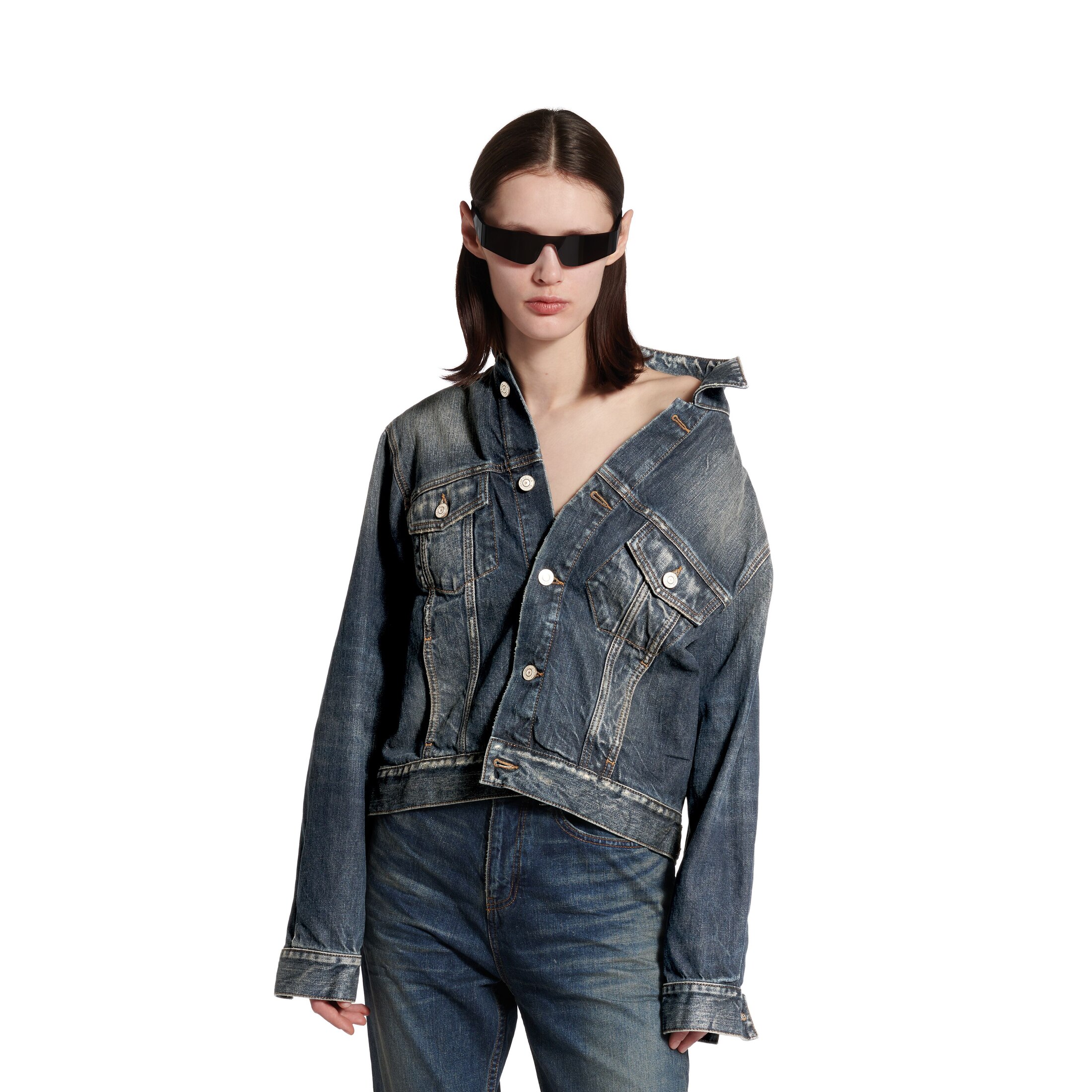 off-shoulder jacket