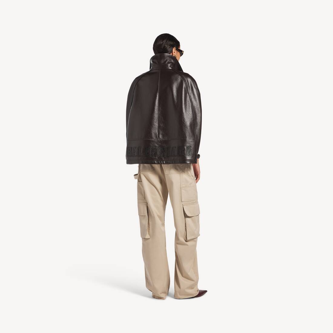 Women's Relaxed Cargo Pants in Beige | Balenciaga Zimbabwe EN - Image 4