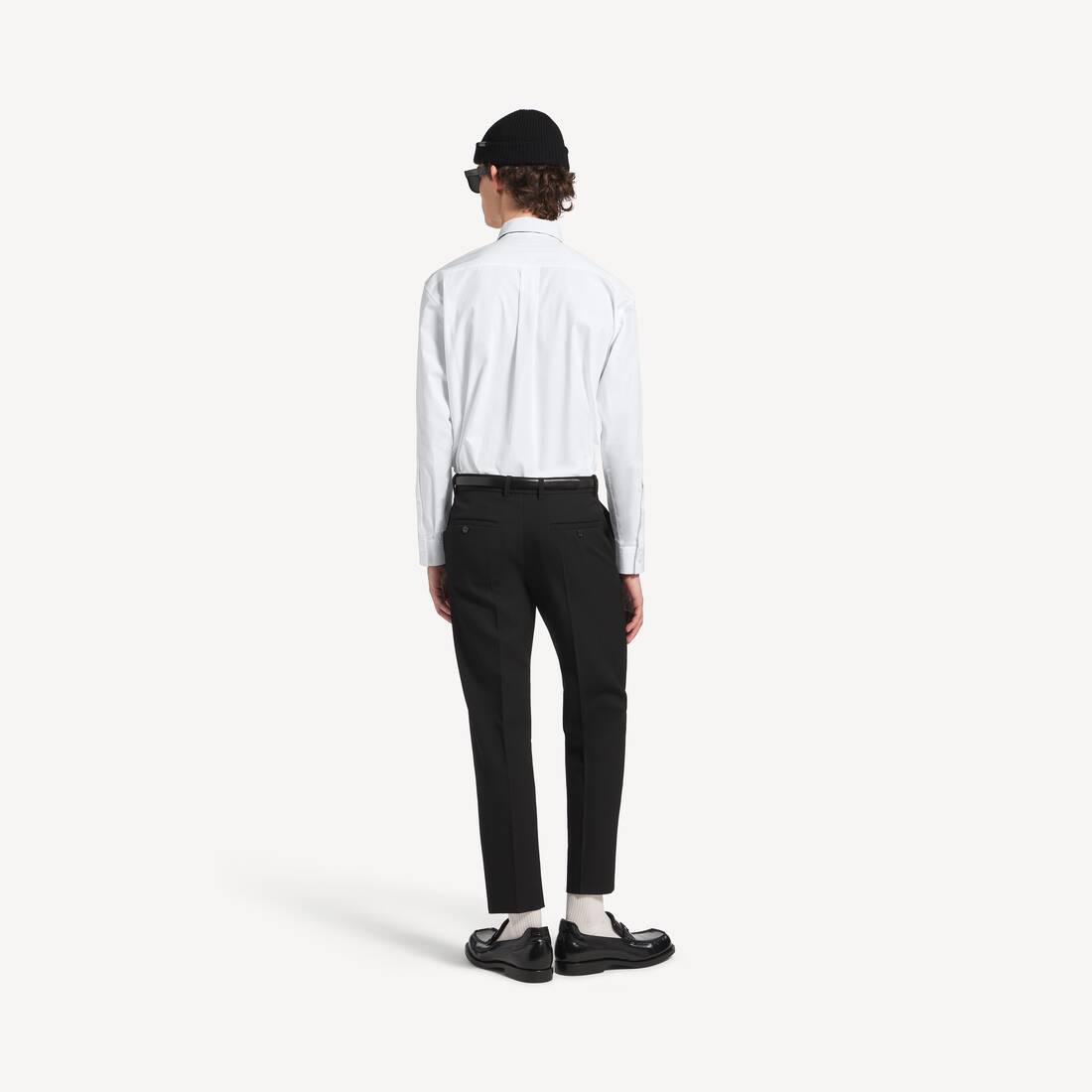 Men's Regular Fit Shirt in White | Balenciaga United States EN - Image 4