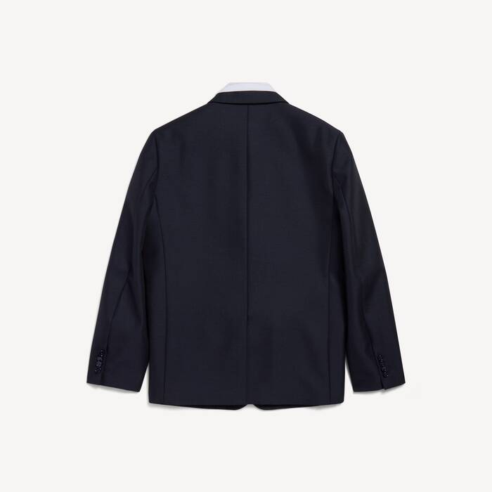 Men's Hybrid Shirt Jacket in Dark Navy - Men | Balenciaga Zimbabwe EN - Image 2