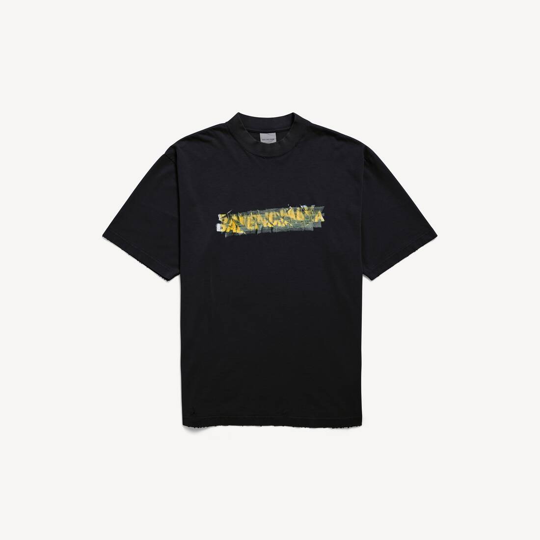 MESSY SPRAY MEDIUM FIT T-SHIRT – Black