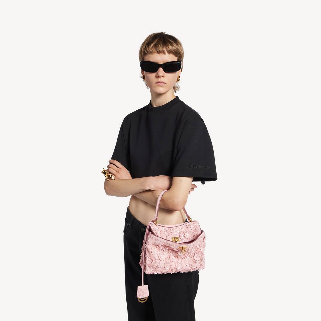 Women's Rodeo Handbag Mini in Rose Quartz | Balenciaga New Zealand EN - Image 8