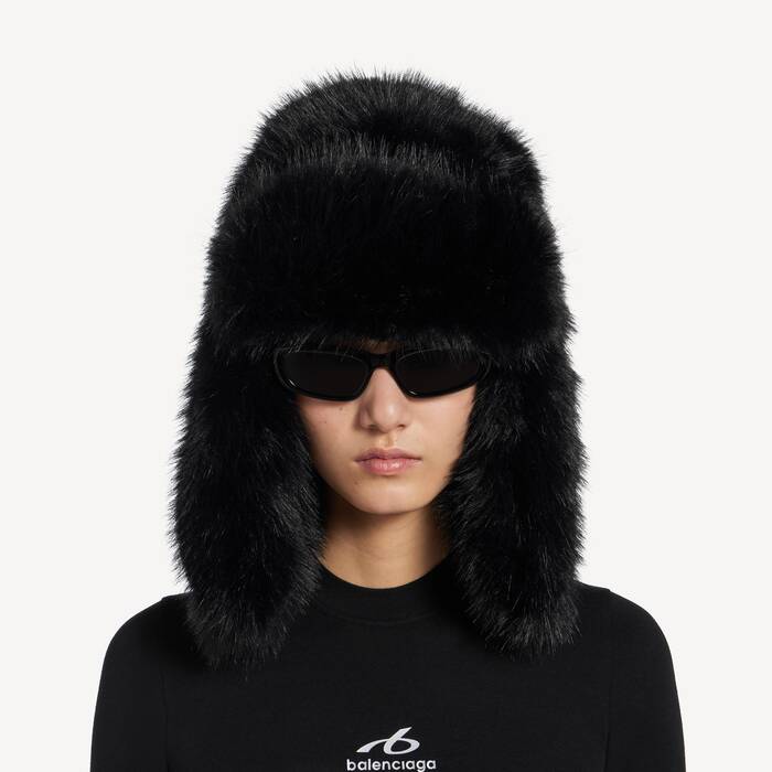 Women's Trapper Hat in Black - Women | Balenciaga Republic Of Korea EN - Image 2