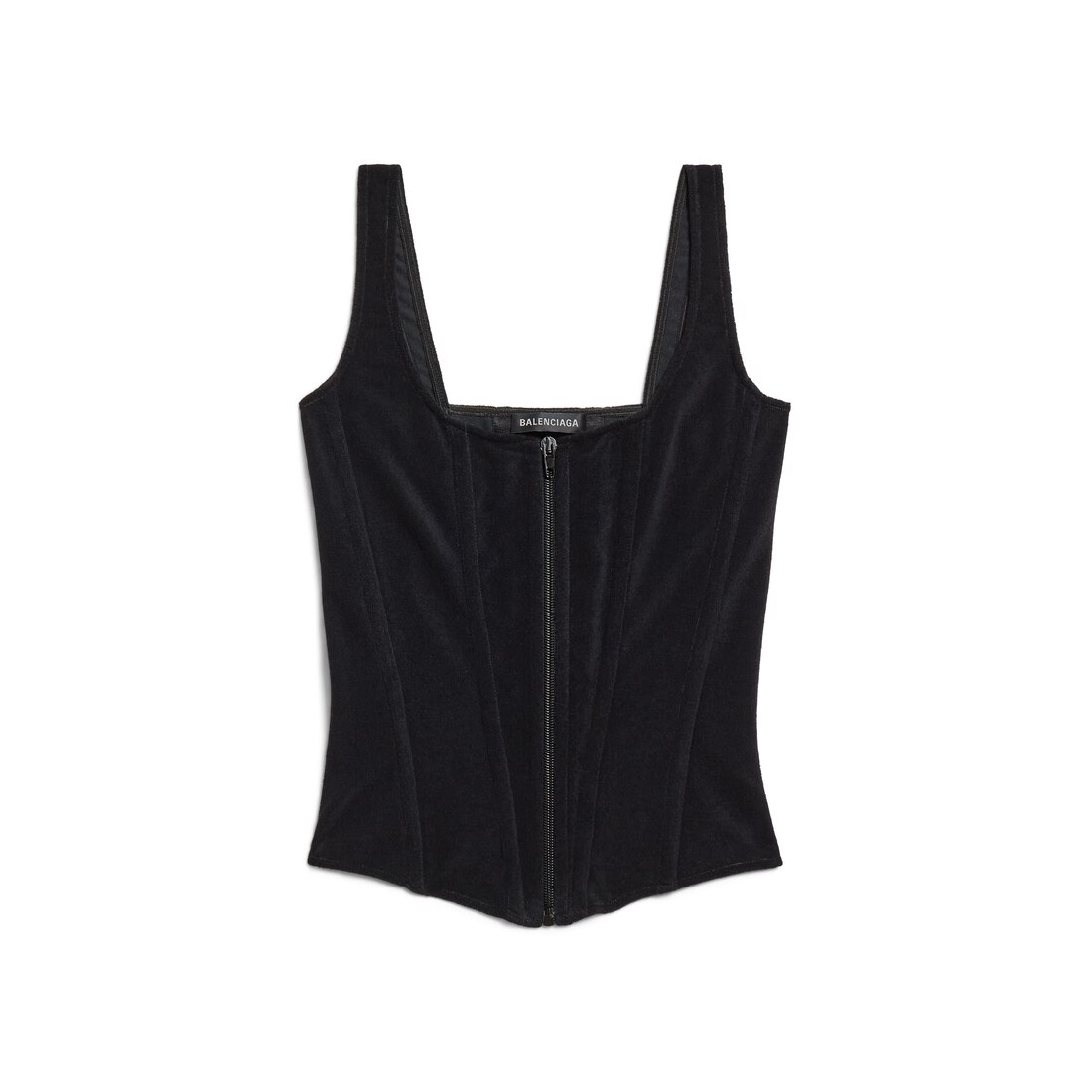 BALENCIAGA ブラック キュロット ブラック の ウィメンズ ストレッチ Corset トップス