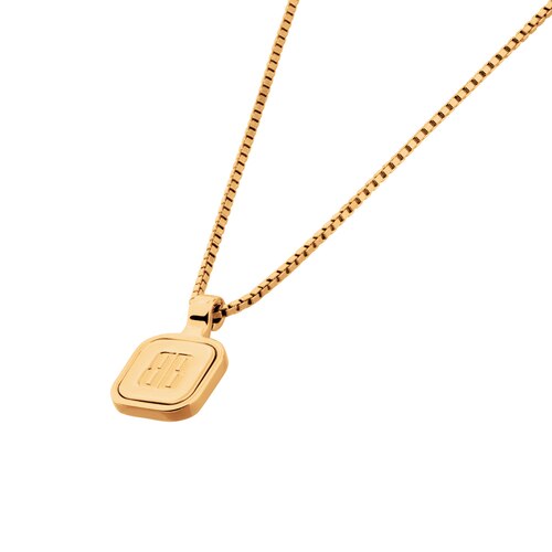 nano square long necklace