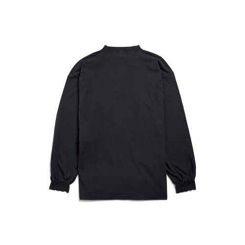 cursive long sleeve t-shirt large fit