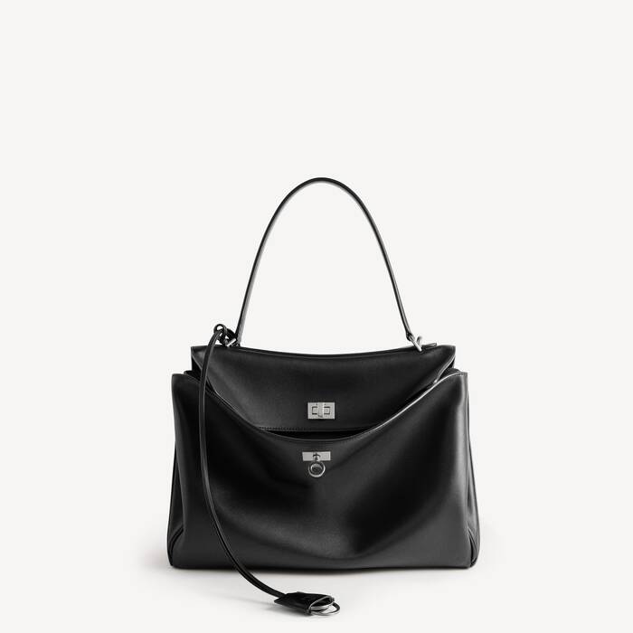 Bolso De Mano Rodeo Mediano para Mujer en Negro - Mujer | Balenciaga Espa&ntilde;a ES - Image 1