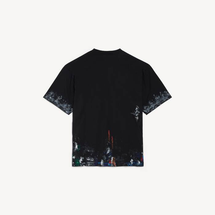Men's Painter's Shirt T-shirt Medium Fit in Black - Men | Balenciaga United States EN - Image 2