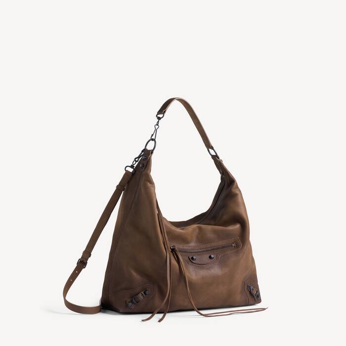 Women's Le City Hobo Bag Medium in Caramel - Women | Balenciaga France EN - Image 2