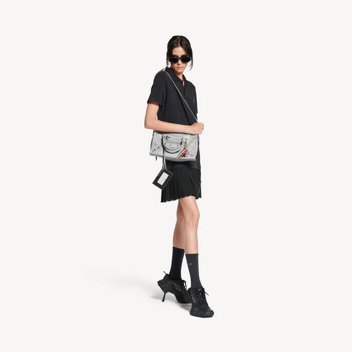 Women's Le City Bag Small  in Light Grey - Women | Balenciaga United States EN - Image 3