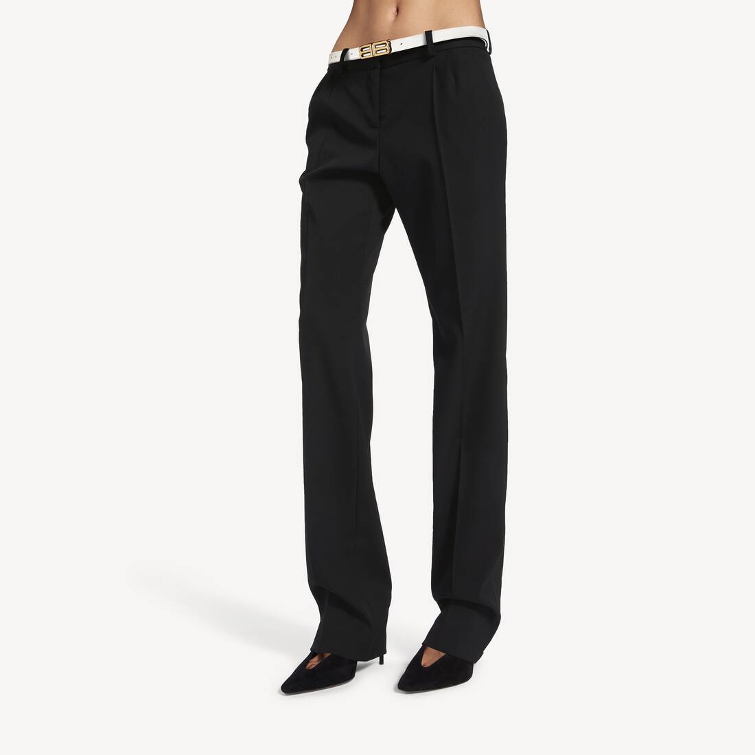 Balenciaga Slim Tailored Pants - Black - Women Balenciaga Slim Tailored Pants - Black - Women