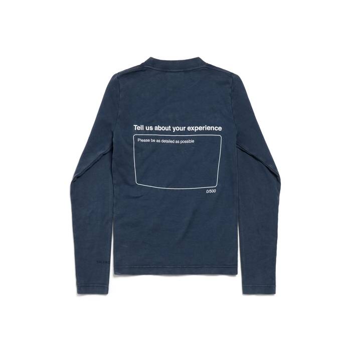 탑 레이팅 피티드 롱 슬리브 탑