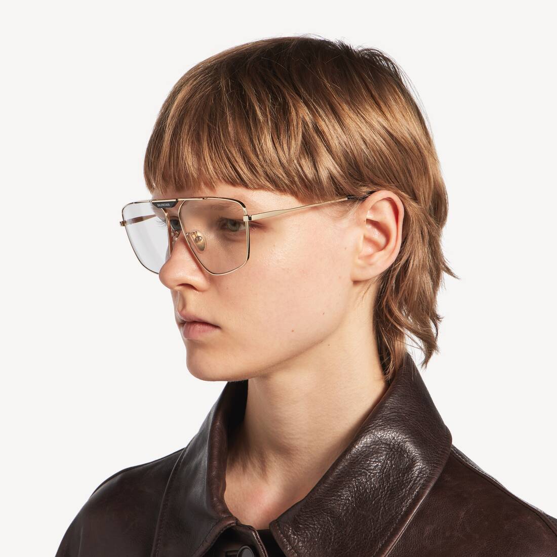 Tag 2.0 Navigator Sunglasses in Gold | Balenciaga Canada EN - Image 6