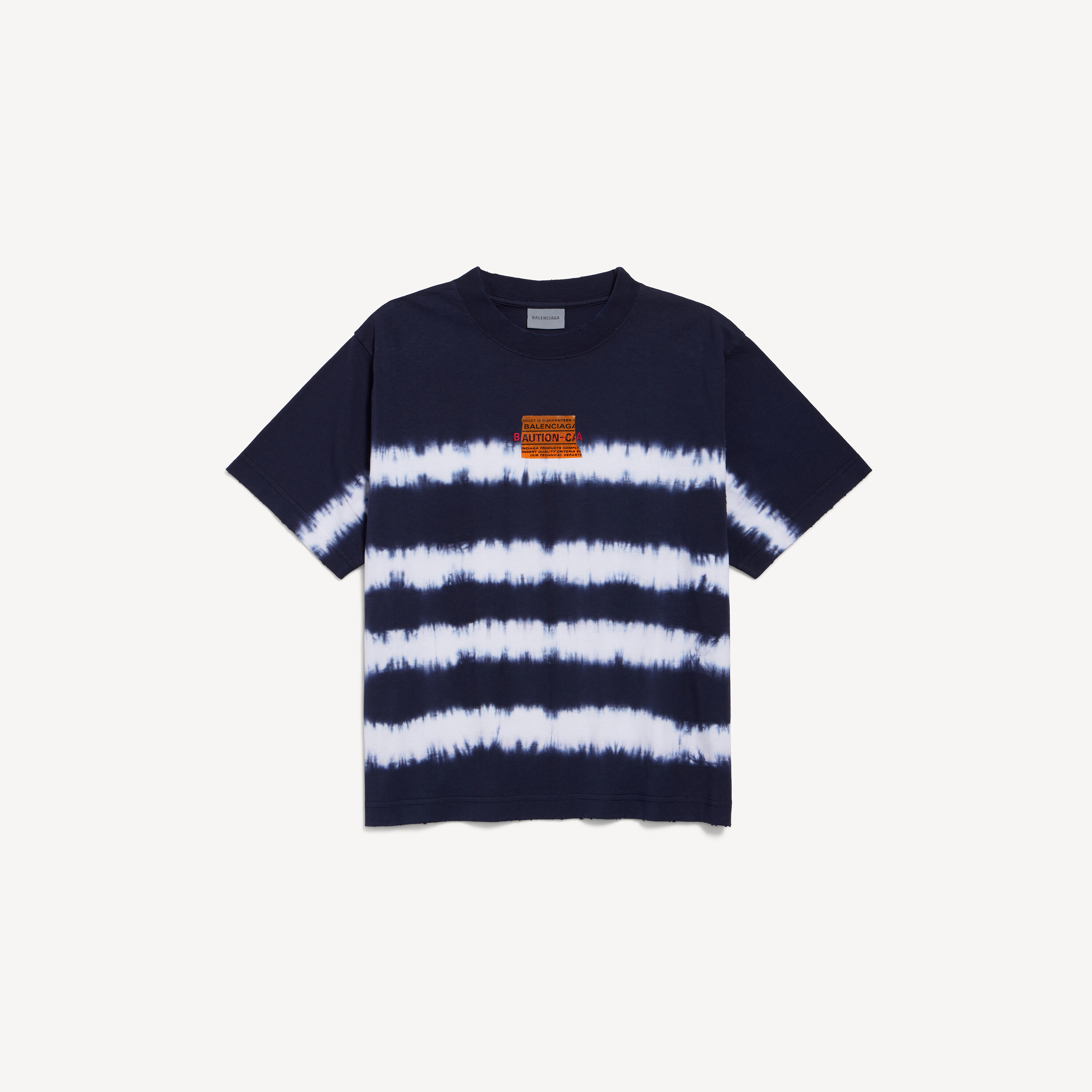 BALENCIAGA バレンシアガ バックロゴプリント コクーンシルエット ショートスリーブシャツ 622051 TYB19 ブルー 34 Balenciaga music | britney spears series oversized t-shirt