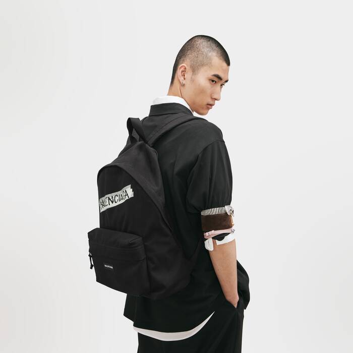 Men's Explorer Backpack in Black - Men | Balenciaga Canada EN - Image 2