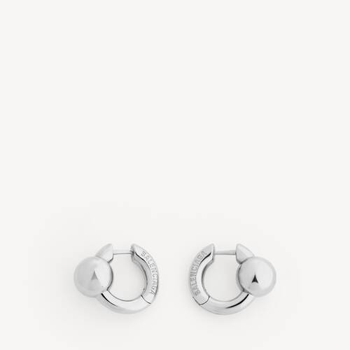 atom hoop earrings