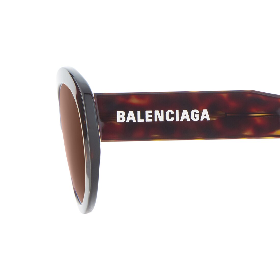 Flat Oval Sunglasses in Havana