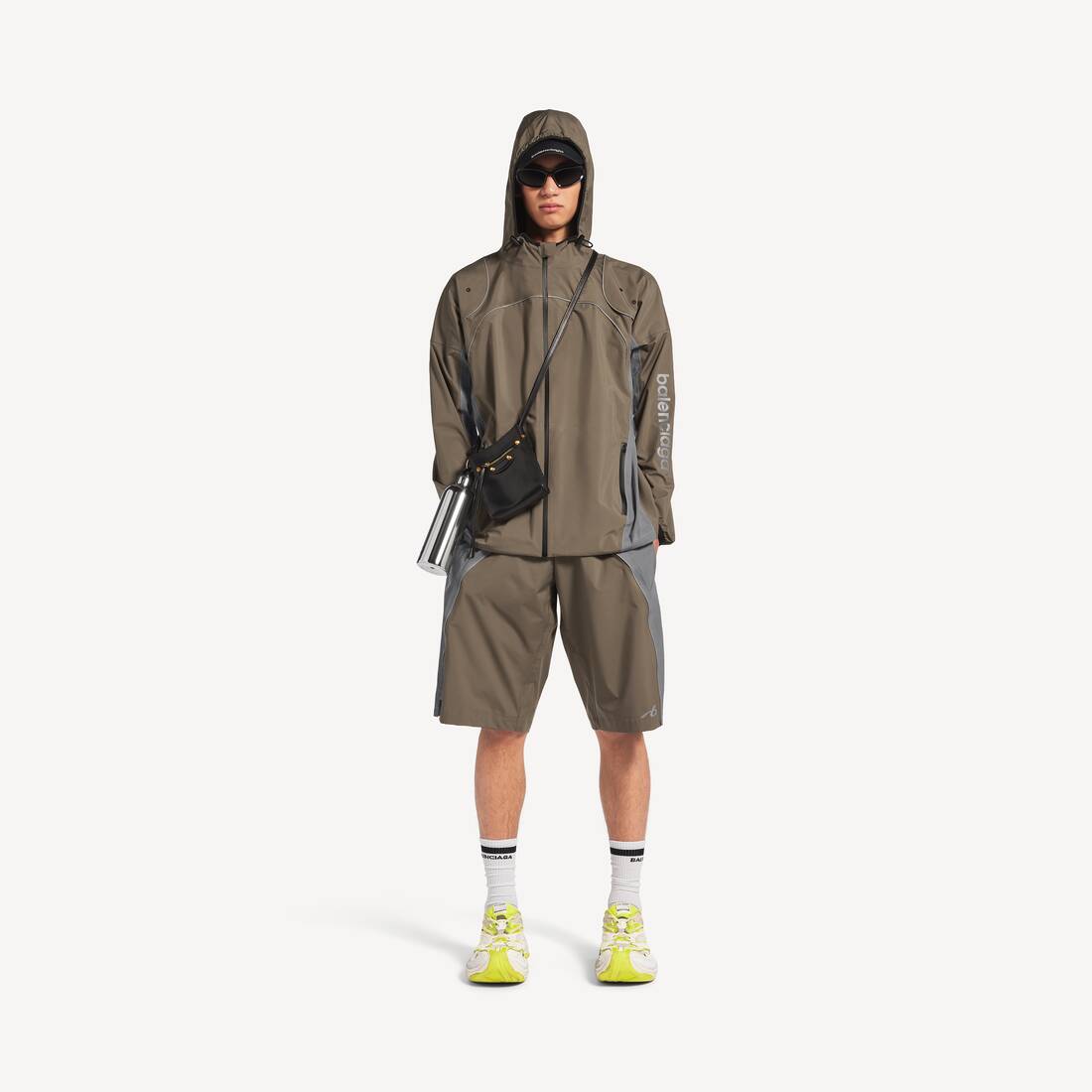 Chaqueta Con Cremallera Techwear para Hombre en Gris | Balenciaga Espa&ntilde;a ES - Image 2
