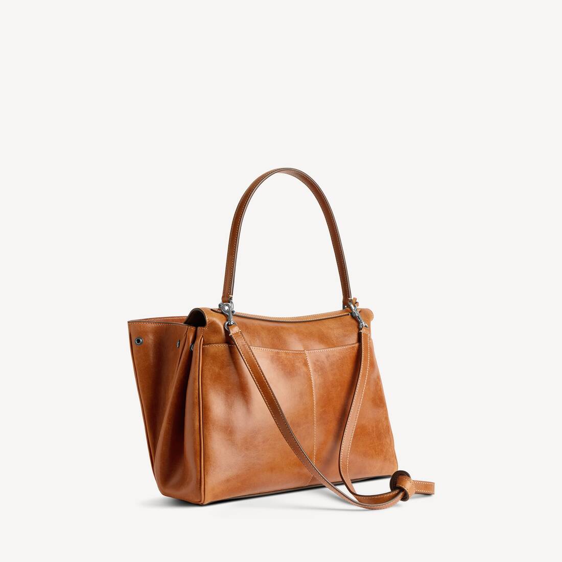 Women's Rodeo Handbag Medium in Tan Cowboy | Balenciaga Portugal EN - Image 3