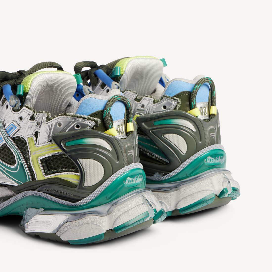 Men's Runner Gradient Sneaker in Grey/blue/green/yellow | Balenciaga Slovakia (slovak Republic) EN - Image 2