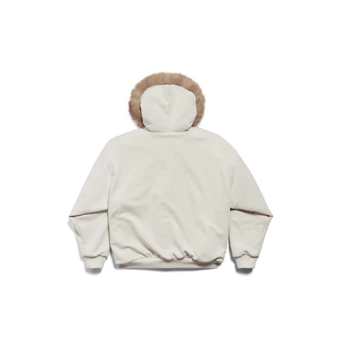 fluffy hoodie mit reißverschluss