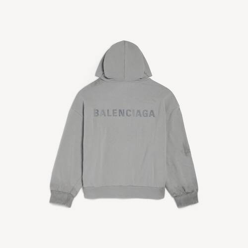 felpa con zip balenciaga back vestibilit&agrave; regolare