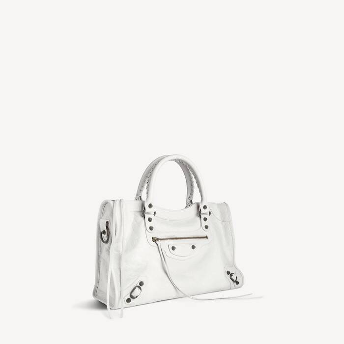 Sac Le City Moyen pour Femme en Blanc Optique - Femme | Balenciaga France FR - Image 2