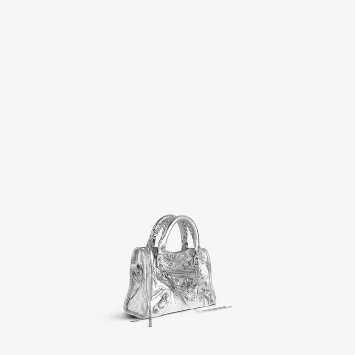 Le City Tasche Mini f&uuml;r Damen in Silber - Damen | Balenciaga Deutschland DE - Image 2