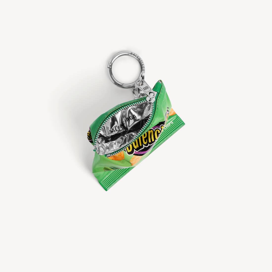 Keychain Chips Charm in Green | Balenciaga Greece EN - Image 3