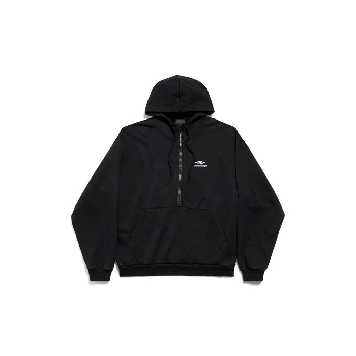 3b sports icon ハーフジップ hoodie