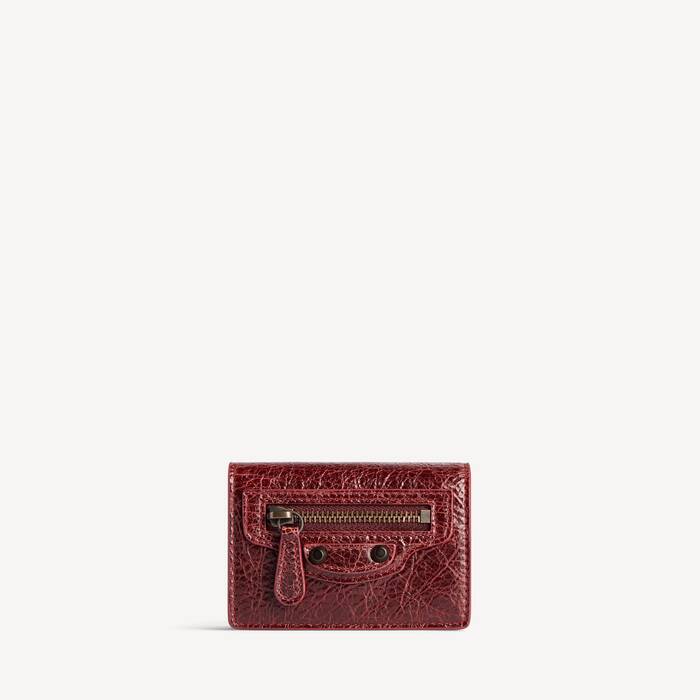 Women's Le City Mini Wallet in Berry Red - Women | Balenciaga Netherlands EN - Image 1