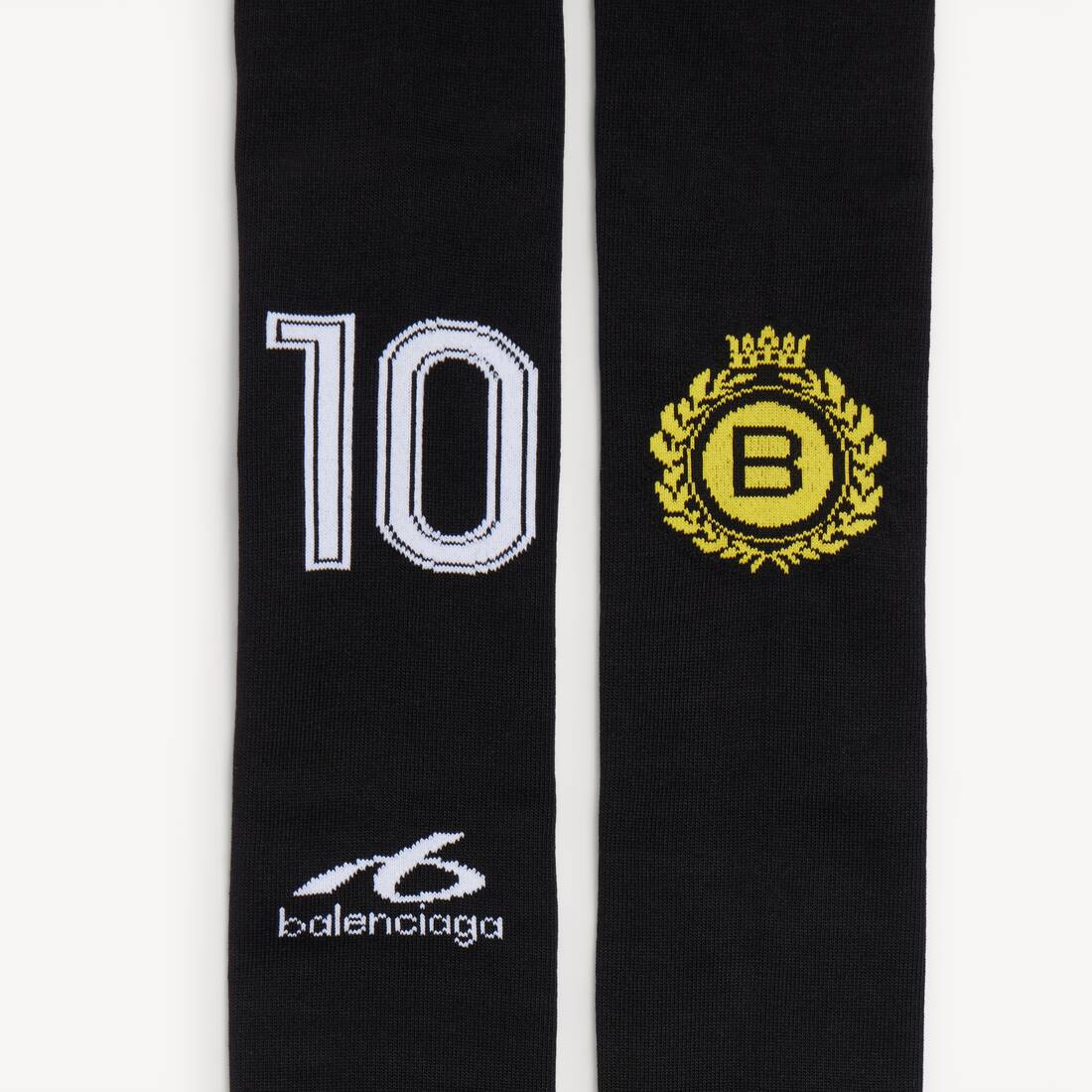 Men's Naval Crest Long Socks in Black | Balenciaga Zimbabwe EN - Image 3