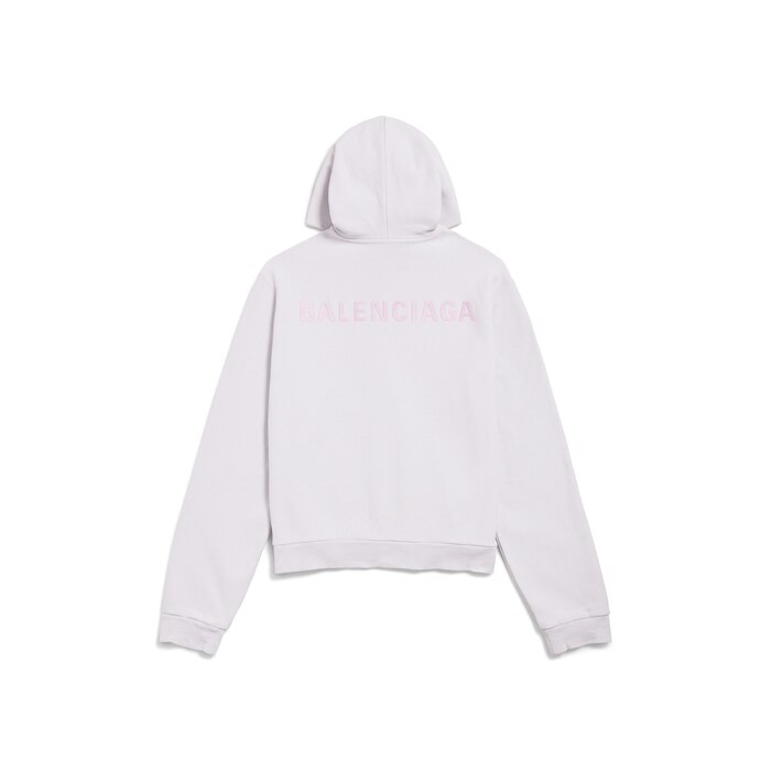 balenciaga back zip-up hoodie regular fit