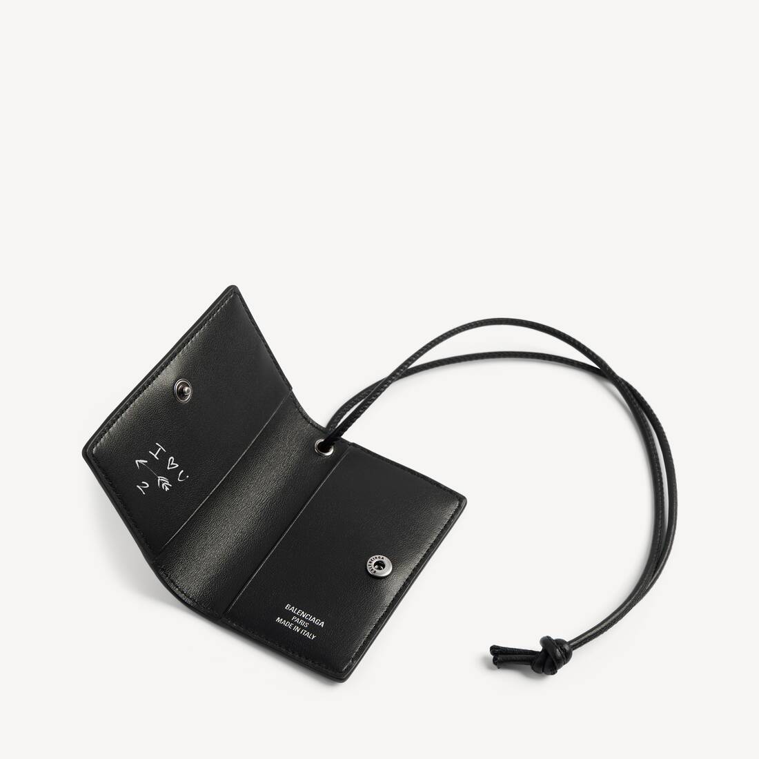 Porte-cl&eacute;s Porte-cartes Passport pour Homme en Noir | Balenciaga Belgique FR - Image 2
