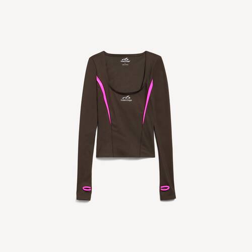techwear fitted long sleeve top
