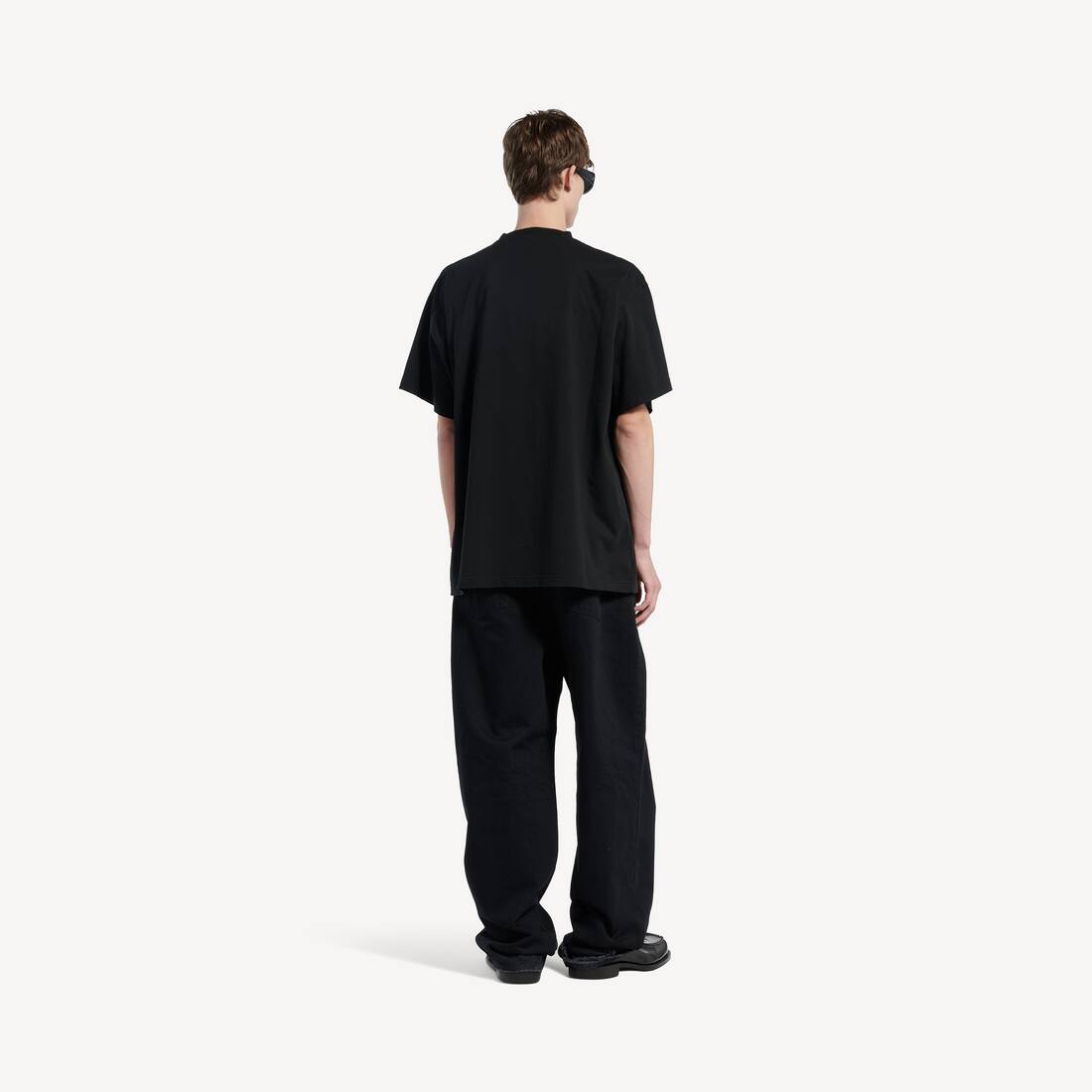 Men's Balenciaga Sacr&eacute; Coeur Oversized T-shirt in Black | Balenciaga Zimbabwe EN - Image 5